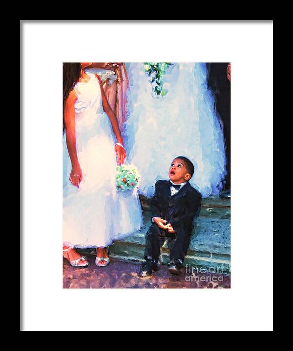 Wedding Framed Print featuring the photograph The Ring Bearer by Jeff Breiman