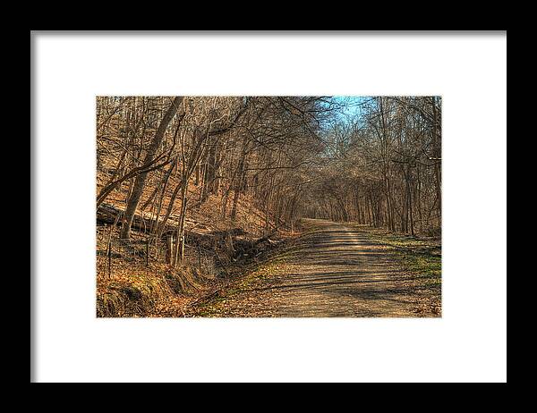 The Road Goes Ever On Framed Print featuring the photograph The Road Goes Ever On by William Fields