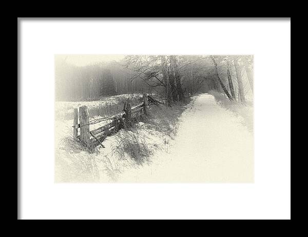 Ajnphotography Framed Print featuring the photograph The Road Less traveled By by Alan Norsworthy