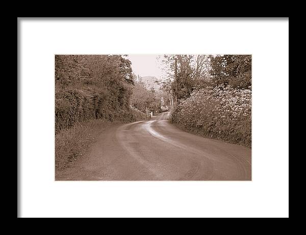Road Framed Print featuring the photograph The Road Most Taken by Lisa Blake