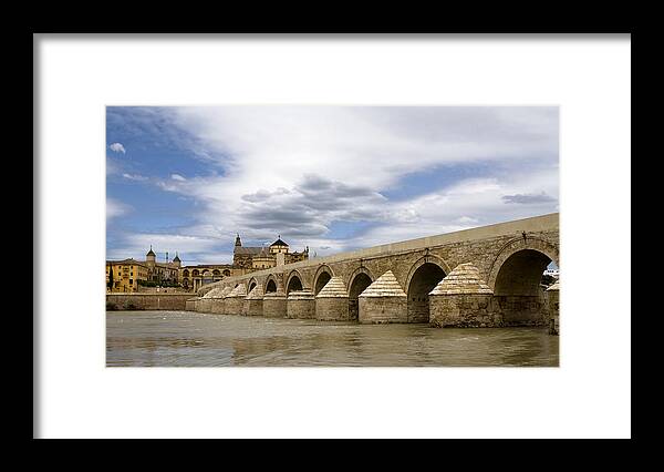 Cordoba Framed Print featuring the photograph The Roman Bridge Of Cordoba by Lorraine Devon Wilke