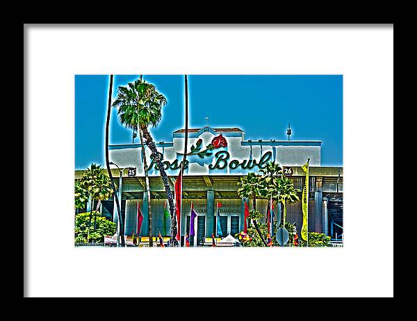 Rose Bowl Framed Print featuring the photograph The Rose Bowl by Richard J Cassato