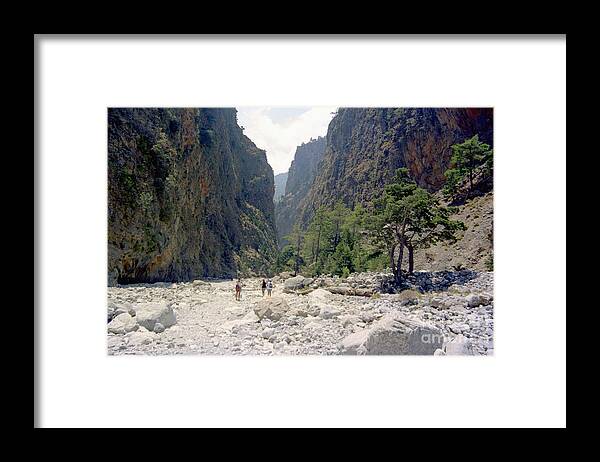 Crete Framed Print featuring the photograph The Samaria Gorge by Paul Cowan