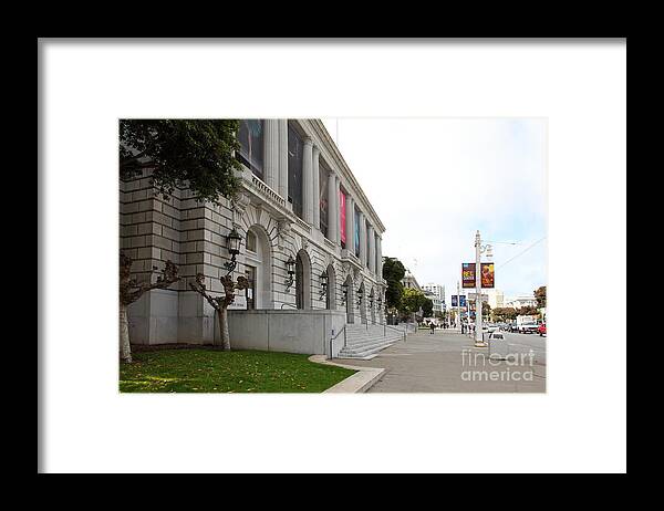 San Francisco Framed Print featuring the photograph The San Francisco War Memorial Opera House - San Francisco Ballet 5D22586 by Wingsdomain Art and Photography