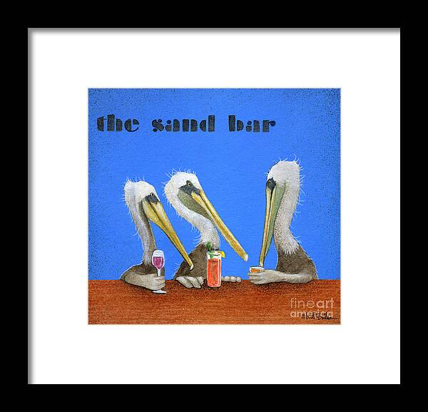 Will Bullas Framed Print featuring the painting The Sand Bar... by Will Bullas