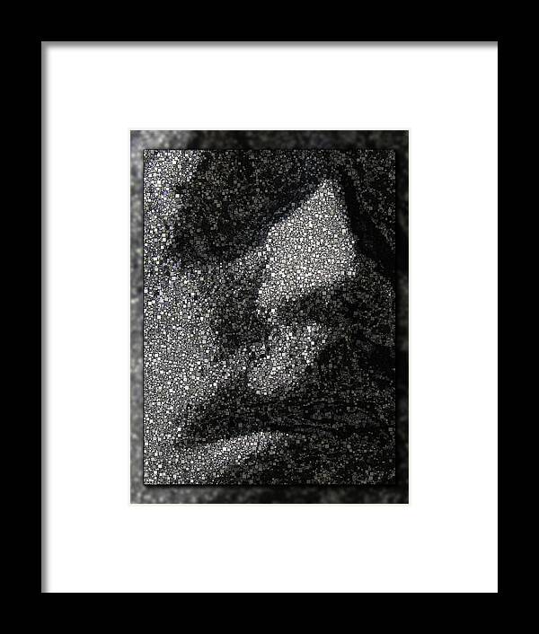 Abstract Framed Print featuring the digital art The Sentinel 1 by Tim Allen