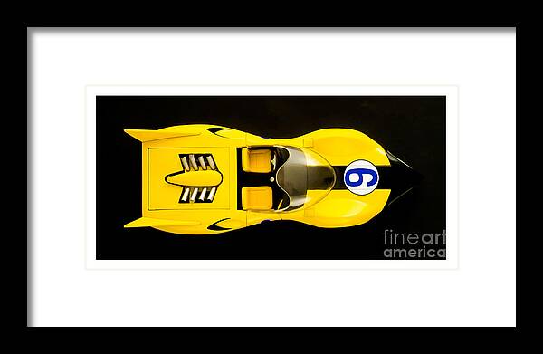 Speed Framed Print featuring the photograph The Shooting Star Racer Xs Number 9 Race Car by Edward Fielding