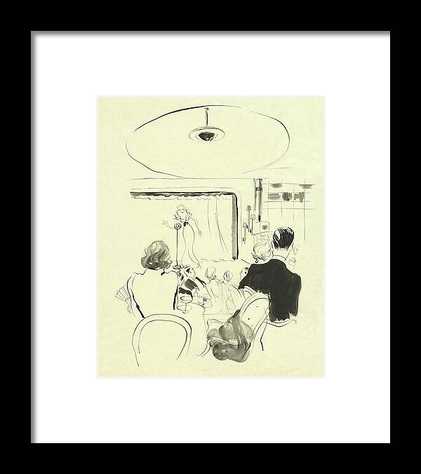 Fashion Framed Print featuring the digital art The Silver Room At Grosvenor House by Rene Bouet-Willaumez