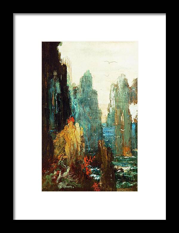 Gustave Moreau Framed Print featuring the painting The Sirens by Gustave Moreau