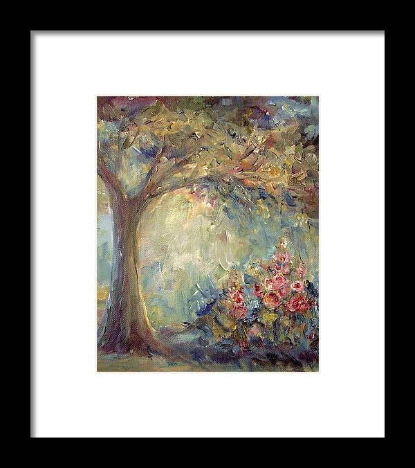Impressionism Framed Print featuring the painting The Sparkle of Light by Mary Wolf