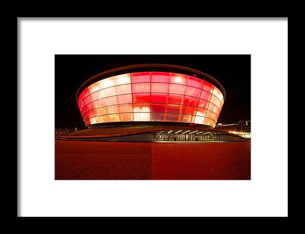 Sse Framed Print featuring the photograph The SSE Hydro in Red by Stephen Taylor