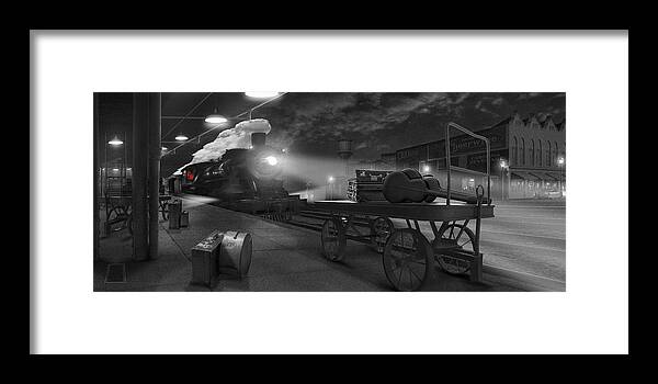 Transportation Framed Print featuring the photograph The Station - Panoramic by Mike McGlothlen
