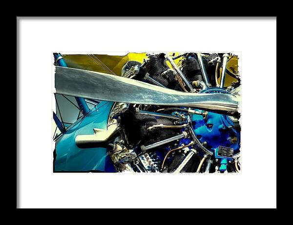Stearman C-2 Framed Print featuring the photograph The Stearman Engine by David Patterson