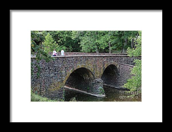 Battle Of Bull Run Framed Print featuring the photograph The Stone Bridge over Bull Run by William Kuta