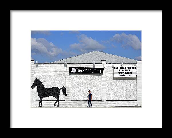 The Stone Pony Framed Print featuring the photograph The Stone Pony by JoAnn Lense