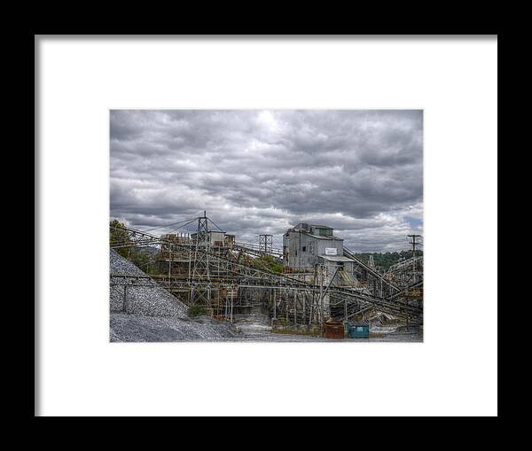 Richard Reeve Framed Print featuring the photograph The Stone Quarry by Richard Reeve