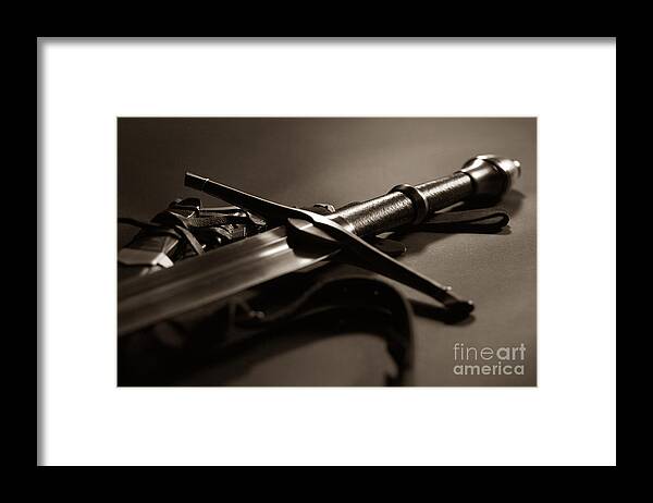 Sword Framed Print featuring the photograph The Sword of Aragorn 2 by Micah May