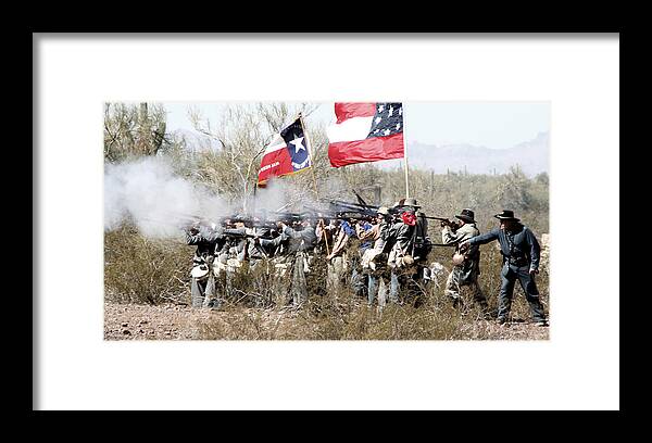 Civil War Framed Print featuring the photograph The Thin Gray Line by Joe Kozlowski