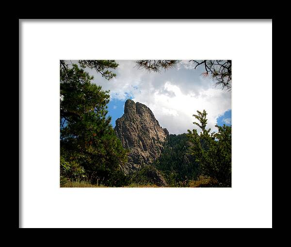 Sandia Mountains Wilderness Framed Print featuring the photograph The Thumb Framed by Aaron Burrows