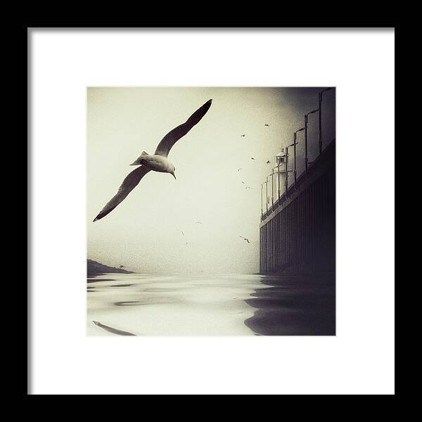 Sea Framed Print featuring the photograph The Tide by Piet Flour