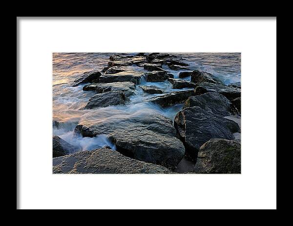 Ocean Framed Print featuring the photograph The Tide Rolls In by Rick Berk