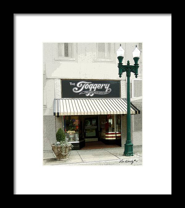 Mens Clothing Store Framed Print featuring the photograph The Toggery by Lee Owenby