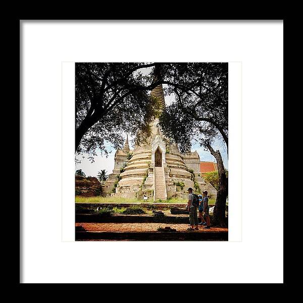  Framed Print featuring the photograph The Traveler With His Little Adventurer by Owl Town