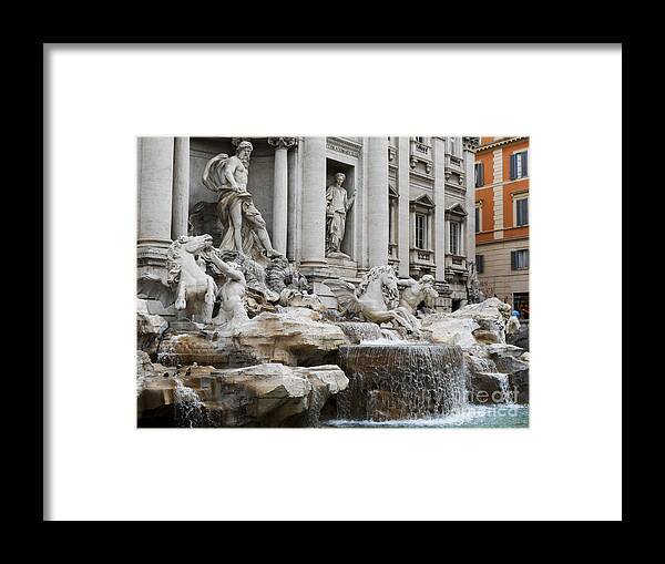 Rome Framed Print featuring the photograph The Trevi Fountain by Elizabeth M