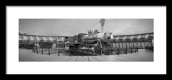 Transportation Framed Print featuring the photograph The Turntable and Roundhouse by Mike McGlothlen