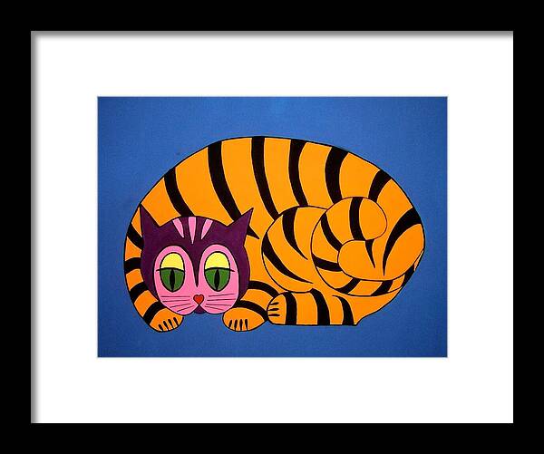 Cat Framed Print featuring the painting The Unity Cat by Stephanie Moore