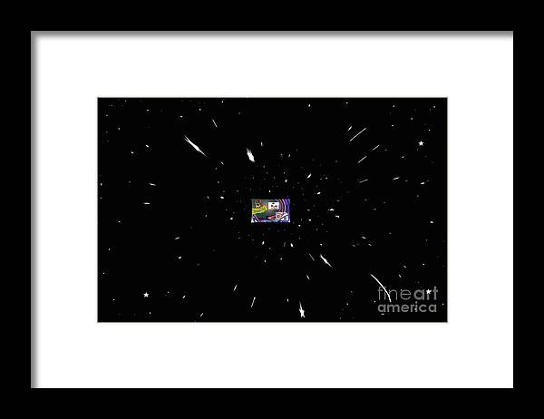 Universe Framed Print featuring the digital art The Universe Expands As Your Thoughts Of It Expand by Walter Paul Bebirian