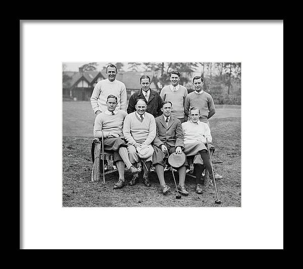 Sport Framed Print featuring the photograph The US Walker Cup Golf Team by Keystone Press Agency Ltd