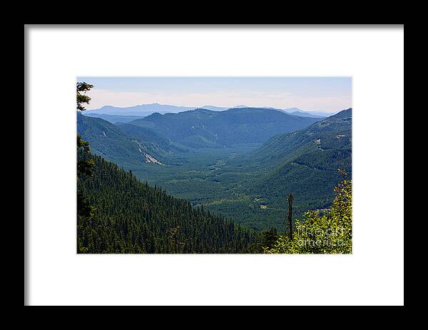 Valley Framed Print featuring the photograph The Valley Below by Tikvah's Hope