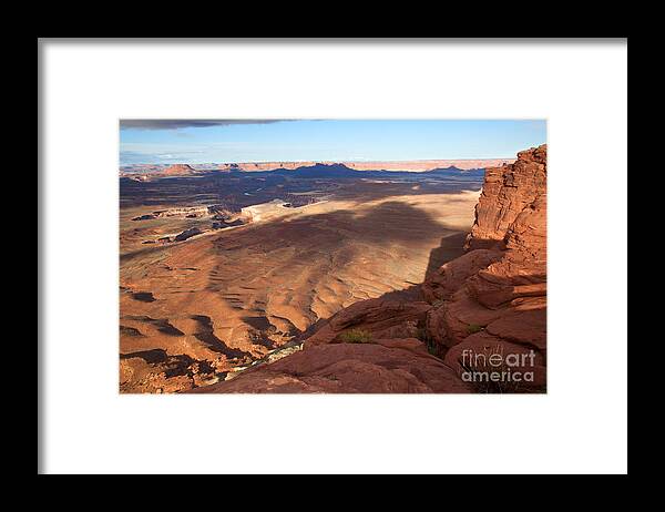 Canyon Lands Framed Print featuring the photograph The Valley so Low by Jim Garrison