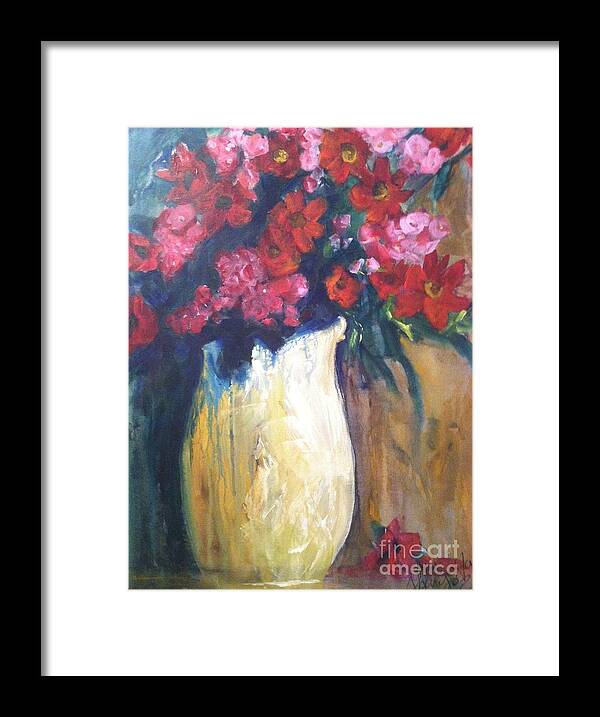 Orchards Framed Print featuring the painting The Vase by Sherry Harradence
