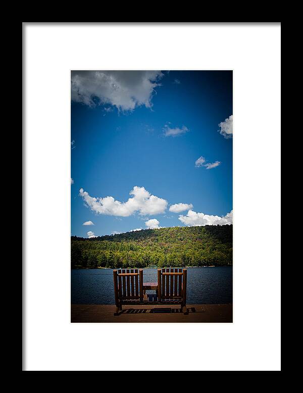 Big Moose Lake Framed Print featuring the photograph The View from Big Moose Inn by David Patterson
