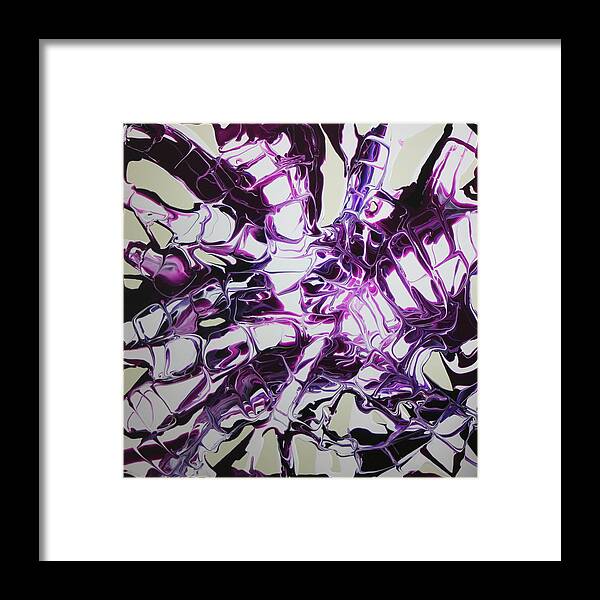 Violet Framed Print featuring the painting The Violet Hour 2 by Madeleine Arnett