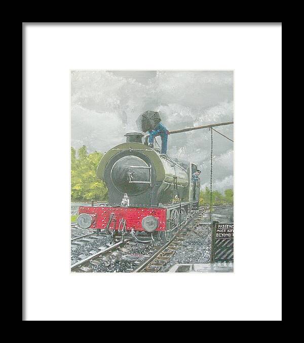 Steam Framed Print featuring the painting The Volunteer by Asa Jones