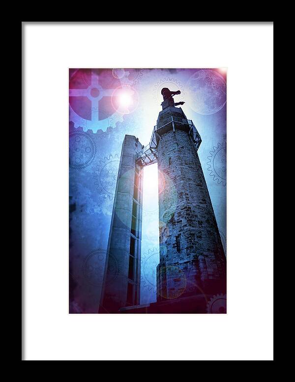 Vulcan Steel Framed Print featuring the photograph The Vulcan at the Heart of Steampunk by Kathy Clark