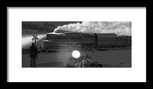 Transportation Framed Print featuring the photograph The Wait - Panoramic by Mike McGlothlen