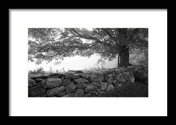 Maine Framed Print featuring the photograph The Walls of Woodlawn by Patrick Downey