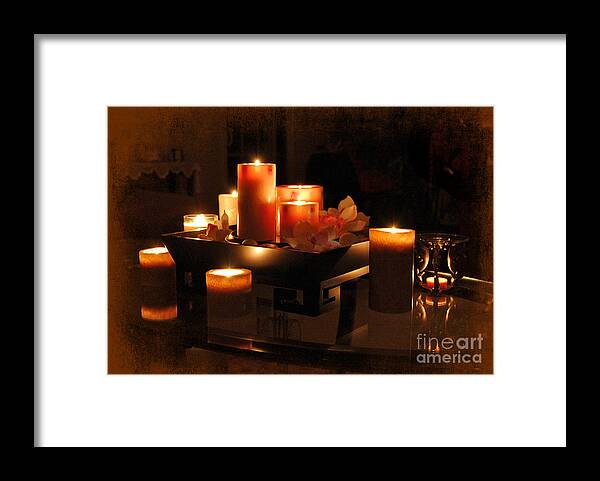 Romance Framed Print featuring the photograph The Warmth Of Romance by Kathy Baccari