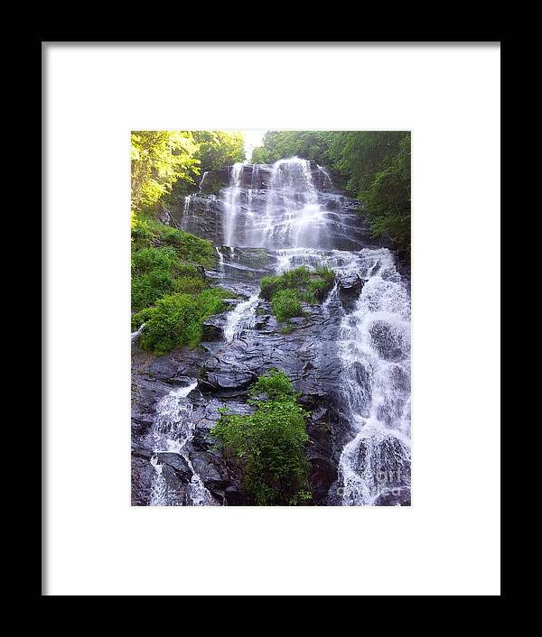 Waterfall Framed Print featuring the photograph The Water Runs Down by Andre Turner