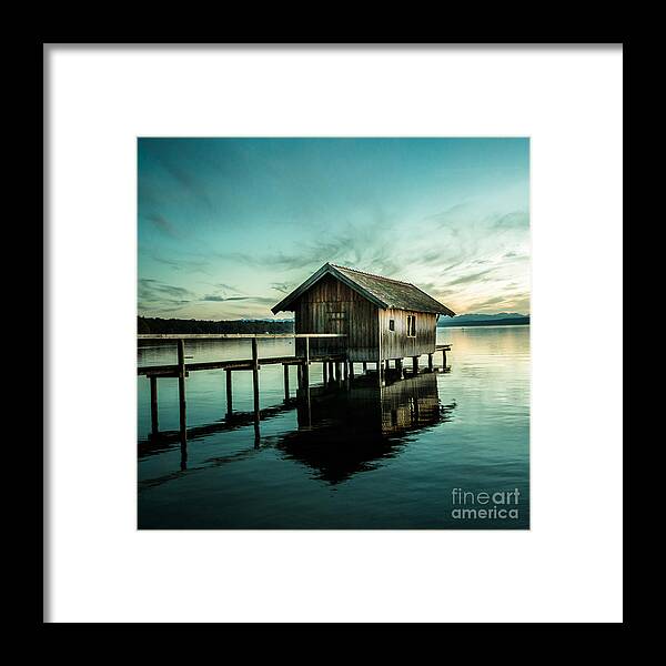 1x1 Framed Print featuring the photograph The Waterhouse by Hannes Cmarits
