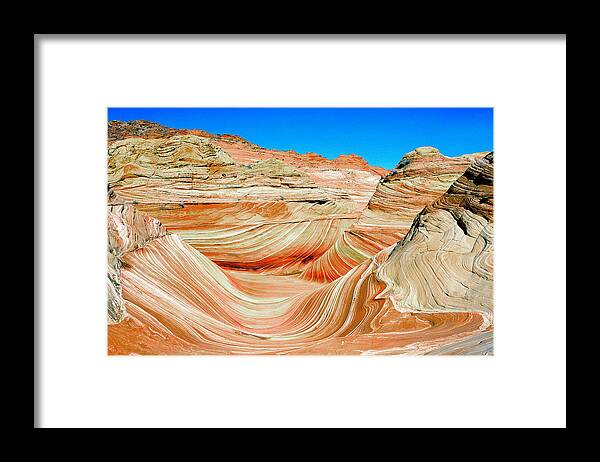 Landscape Framed Print featuring the photograph The Wave by Frank Houck