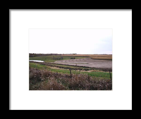 Farmland Framed Print featuring the photograph The West fields by J L Zarek