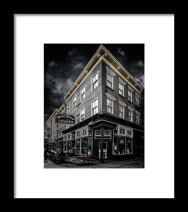 Bar Framed Print featuring the photograph The White Horse Tavern by Chris Lord