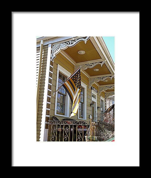 Who Dat Framed Print featuring the photograph The Who Dat House by Jeanne Woods