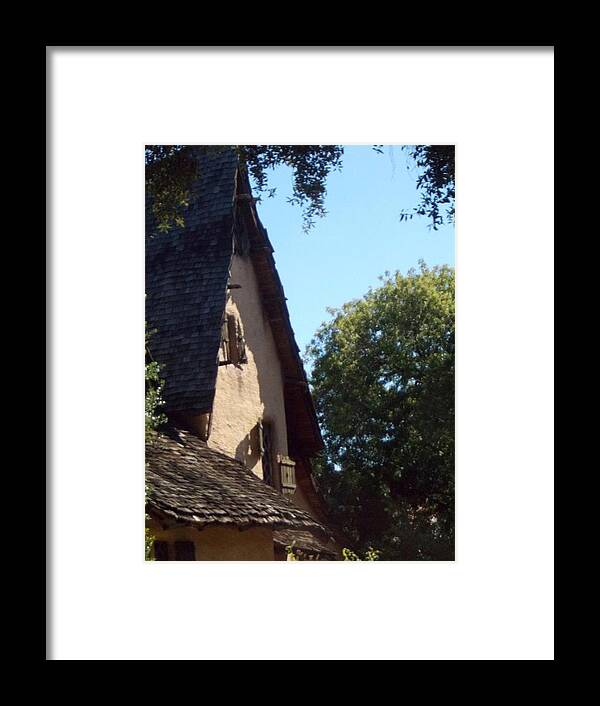 The Witch House Framed Print featuring the photograph The Witch House Roof by Dawn Wirth