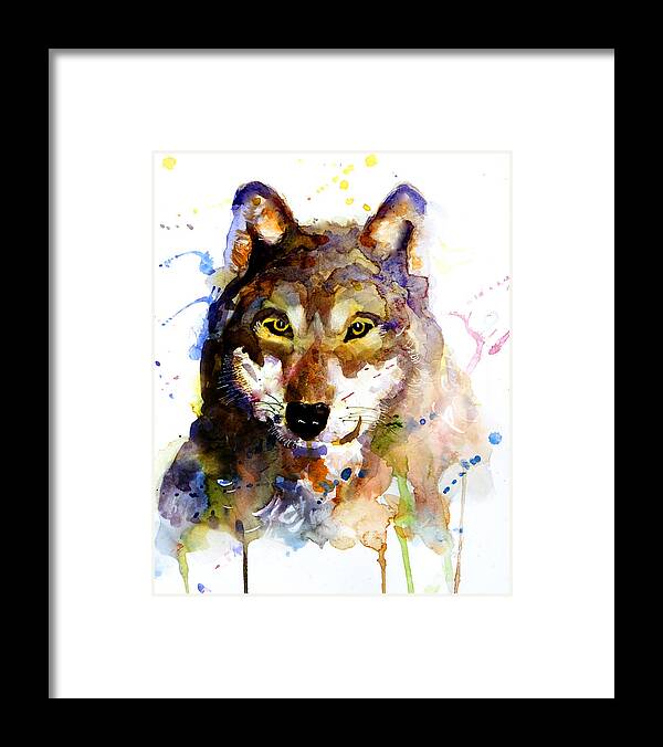 Wolf Framed Print featuring the painting The Wolf by Steven Ponsford